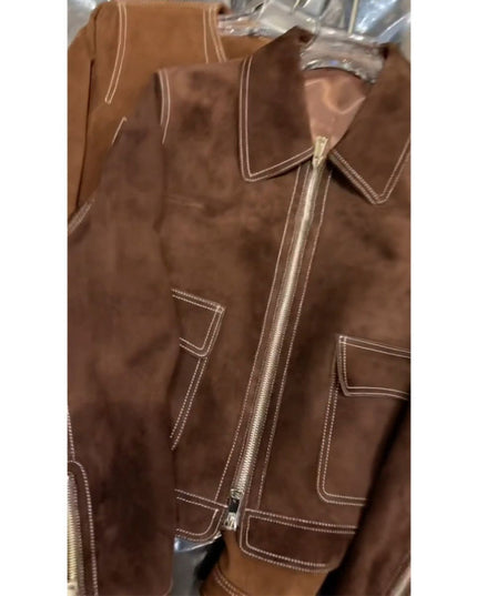 Women's Autumn Long Sleeve Maillard Jacket