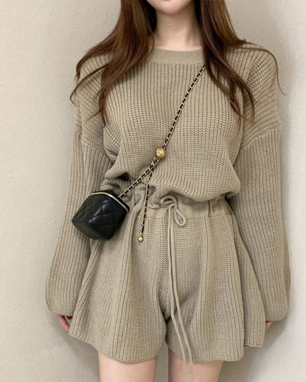 Women's Retro Round Neck Tie Up Wide Leg Jumpsuit