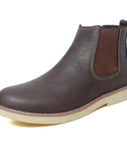 Boots Men's British Style High-top Shoes Martin Boots Retro Middle Top Boots