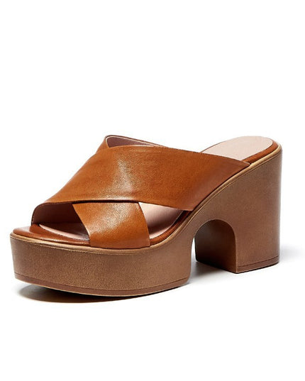 Summer Casual Retro Thick Bottom Chunky Heel Women's Roman Style Sandals