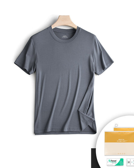 Modal Short Sleeved T-shirt Men's Round Neck Housewear