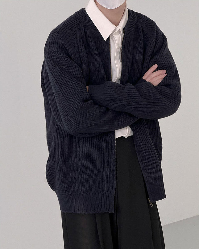 Simple Niche Sweater Cardigan For Men
