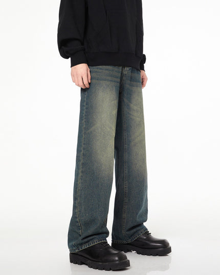 Men's And Women's Loose Straight Mop Pants