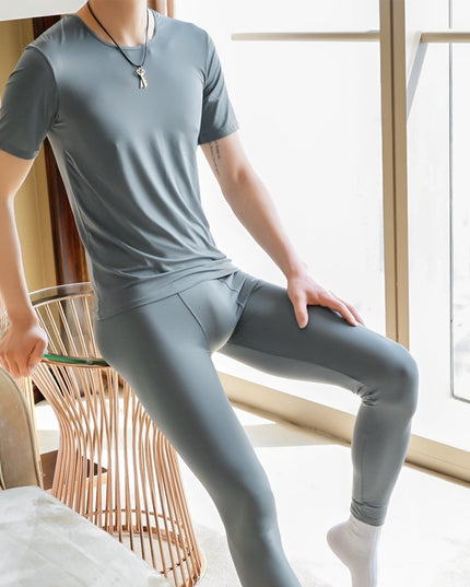 Men's Home Wear Ice Silk Bottoming Shirt