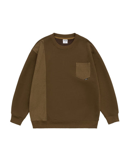 Men's American Retro Heavy Round Neck Sweater