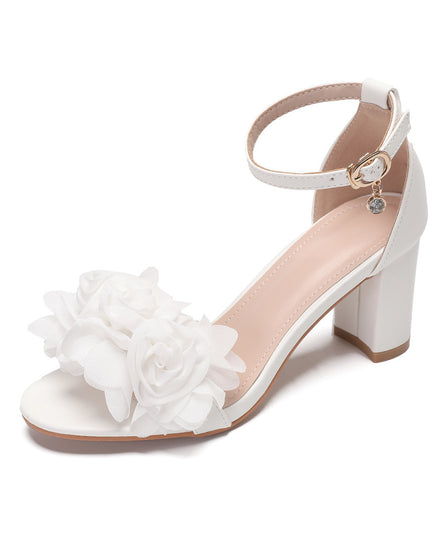 Women's Plus Size Strap Chunky Heel High Heel Sandals