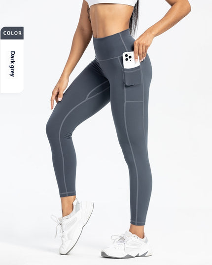 Women's Slim-fit Pocket High Waist Workout Sports Yoga Pants