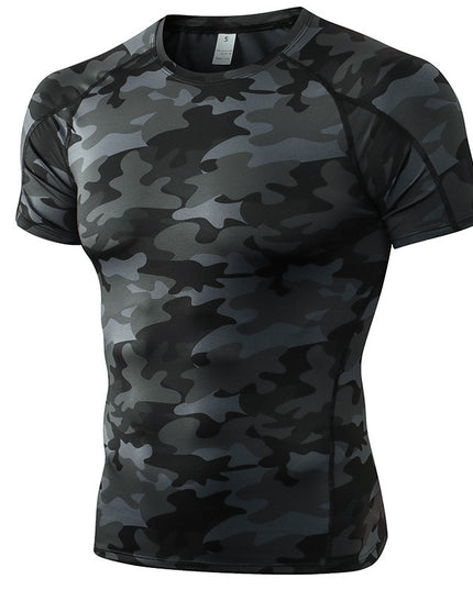 Men's PRO Tight Short Sleeve Fitness Exercise