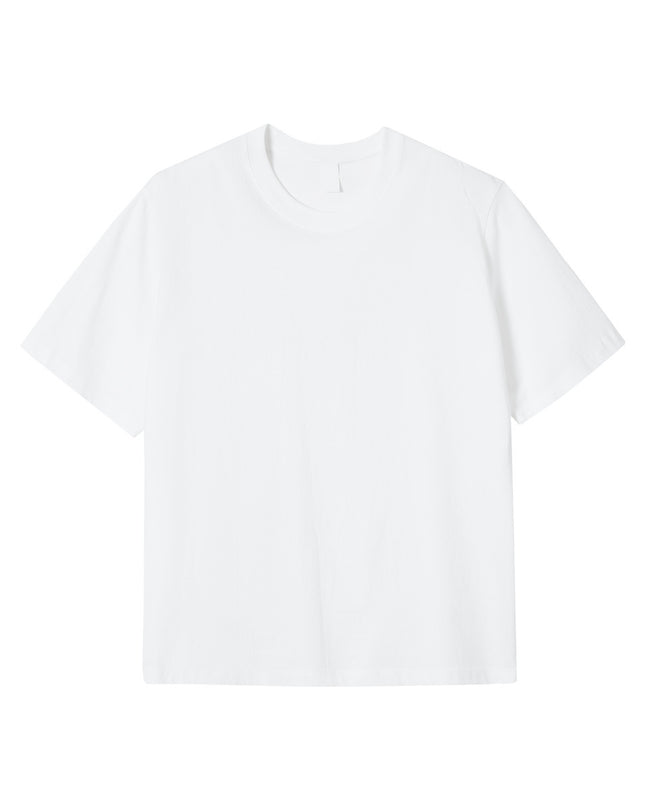 230g Combed Cotton Solid Color Short-sleeved T-shirt Foundation