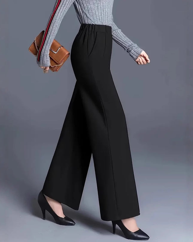 Women's Solid Color Straight Casual Pants