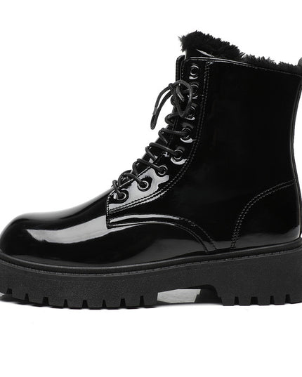 Martin Black Working Wear British Style Casual Motorcycle Leather Boots