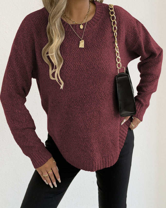 Fashion Loose Flower Velvet Women's Pullover Bottoming Sweater