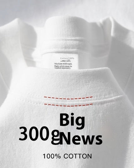 Pure Cotton Short-sleeved T-shirt Men's Solid Color Simple