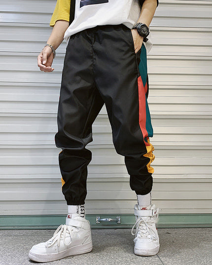 summer men's sports pants Korean version of the trend loose casual Harlan sweatpants men's beam feet pants men's tide