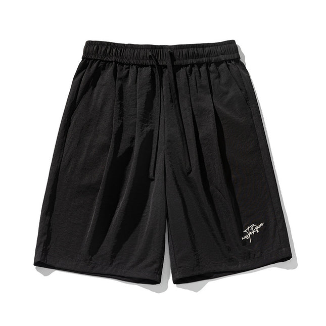 Textured Pleated Casual Shorts