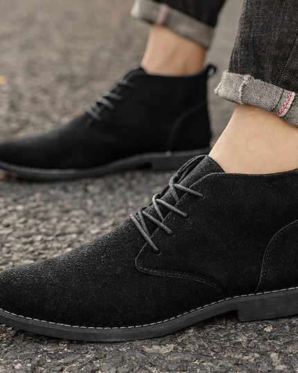 Men's Business Shoes And Boots Retro British