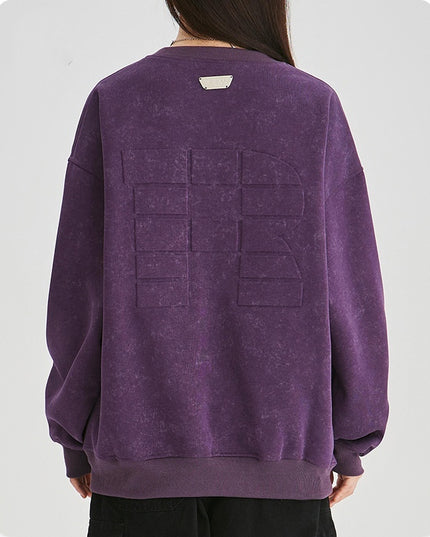Steel Printed Round Neck Sweater For Men And Women