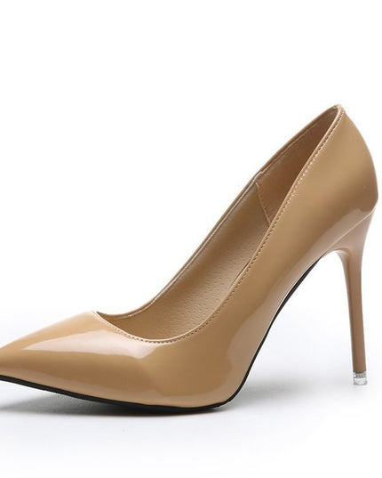 Pointed Stiletto Low-cut Heel Shoes Plus Size Women