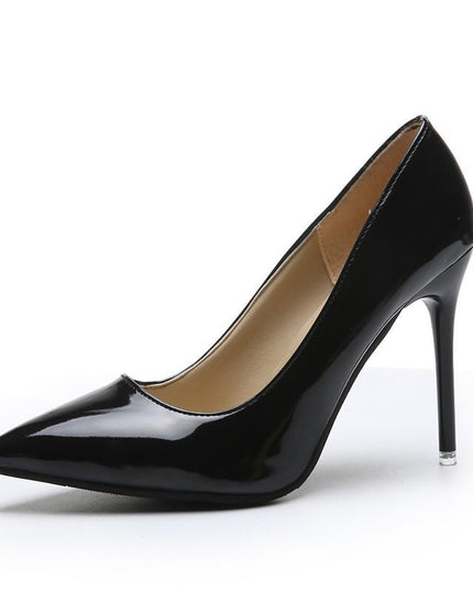Pointed Stiletto Low-cut Heel Shoes Plus Size Women