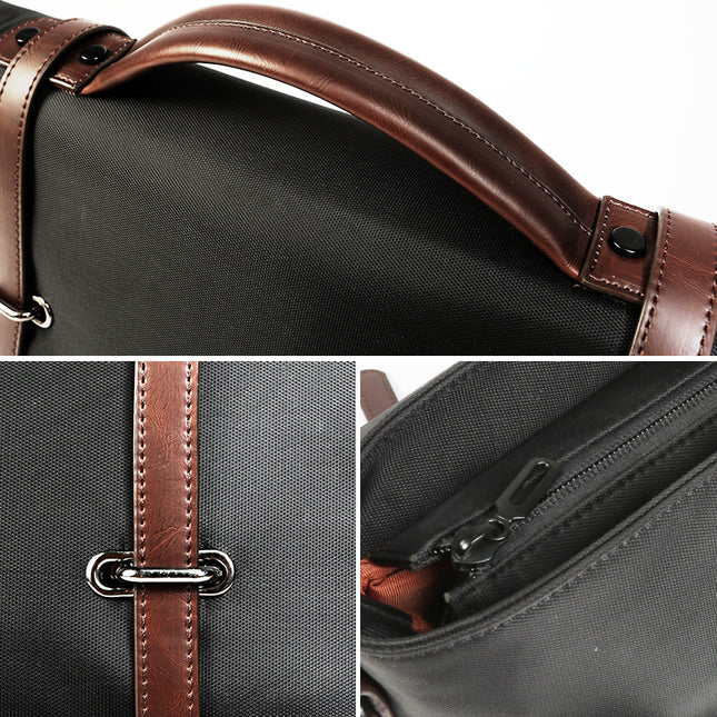 Men’s Portable Casual Canvas Shoulder Bag | Large & Small Sizes, Notebook & Tablet Compatible