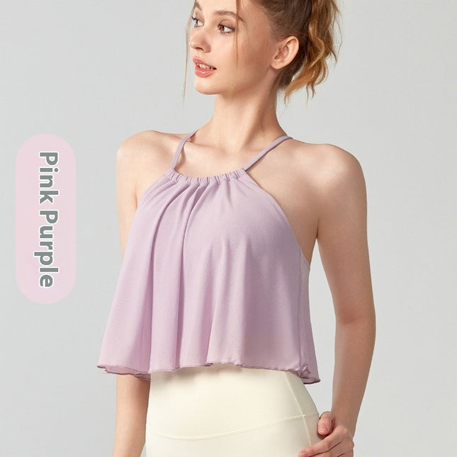 Mesh Yoga Clothes Vest Women's Outer Wear Sling