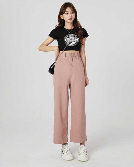 Cool Thin High Waist Loose Wide Leg Pants