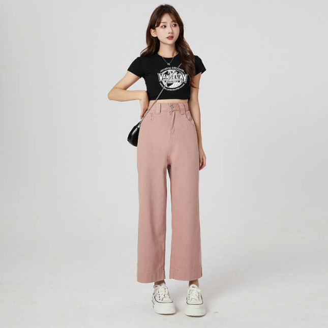Cool Thin High Waist Loose Wide Leg Pants