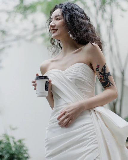 Light Wedding Gown Short Women