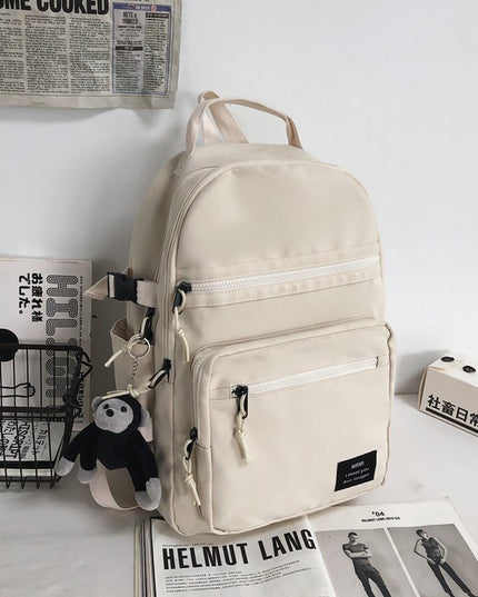 College Students Double-shouldered Male Gender-neutral Tooling Wind Hip-hop Sports Street Schoolbag