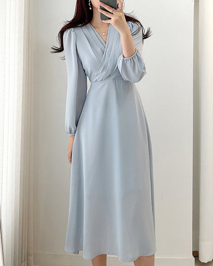 Adult Lady Like Woman Lightly Mature Temperament Long Dress Women