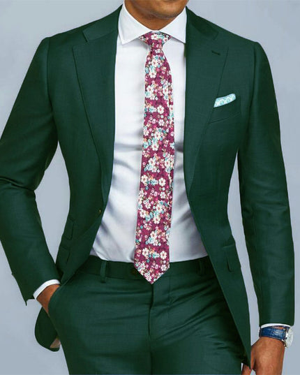 Two Piece Business Casual Suit For The Groom