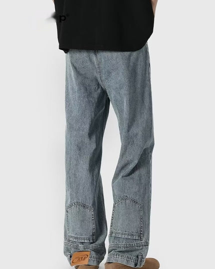 Retro High Street Jeans | Loose Straight-Leg Couple Niche Trousers