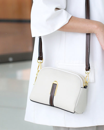 Layer Cowhide Large Capacity Square All-match Shoulder Bag