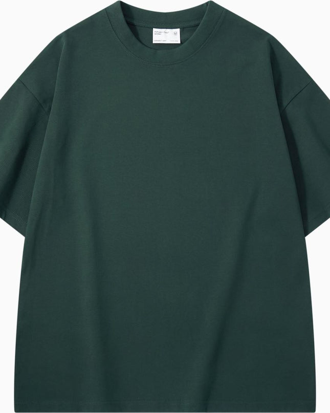 Thickened Cotton Short-sleeved Drop-shoulder T-shirt Bottoming Shirt Top