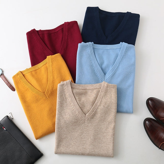Pullover Knitting Men's Vest Autumn And Winter Clothing