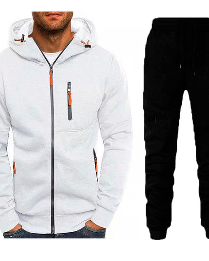 Men's Sport Suit Zipper Cardigan Two-piece Set