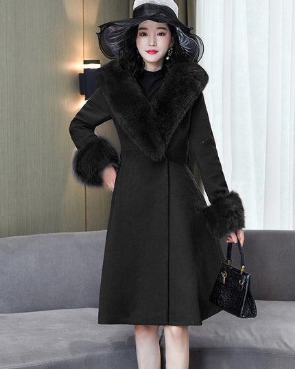Double-sided Woolen Coat Women's Korean-style Thickened