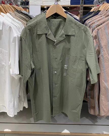 Men's Modal Cotton Blended Open Collar Shirt