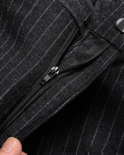 Men's Striped Suit Business Professional Formal Wear
