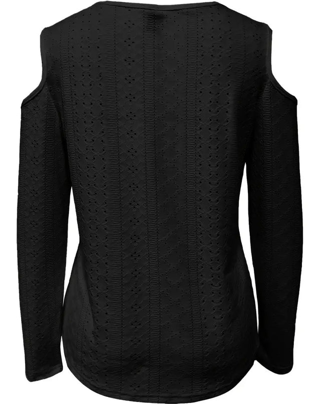 Ladies' Off-the-shoulder Long-sleeved Top