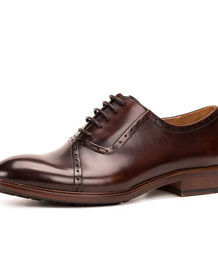 Men's Leather Lace-up Oxford Shoes
