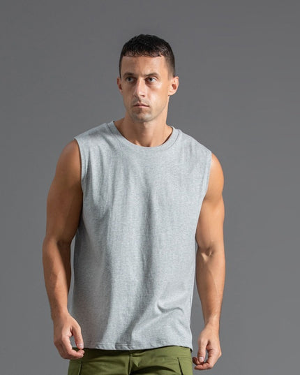 Cotton Sleeveless T-shirt Men's Plus Size Sports