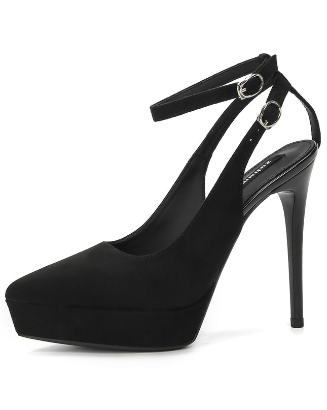 Waterproof Platform Suede Pointed Stiletto Heel High Heels