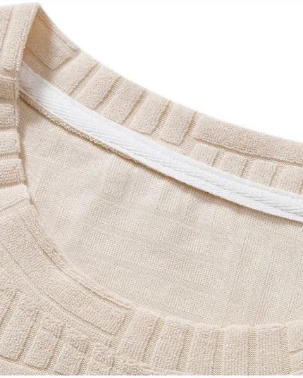 Men's Solid Color Casual Short Sleeve