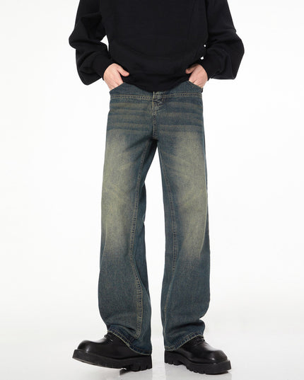 Men's And Women's Loose Straight Mop Pants