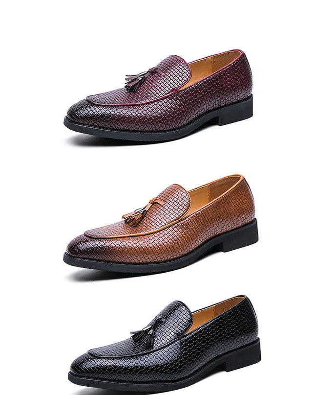 Pointed Men's Slip On Leather Shoes