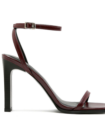 Roman Sandals Fashion Square Toe With High Heels Fairy Style Wild Thick Heel