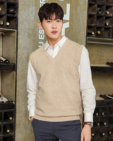 Pullover Knitting Men's Vest Autumn And Winter Clothing