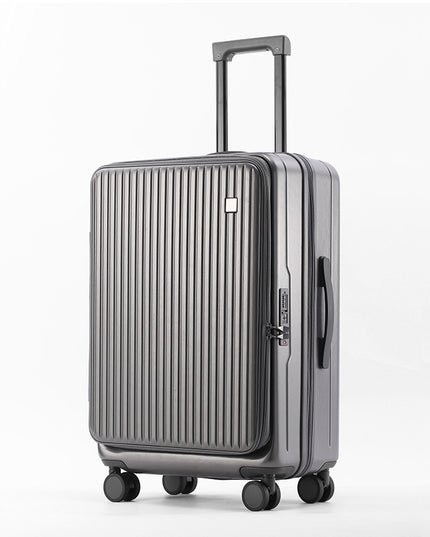 Front Open Luggage 20-inch Boarding Drop-resistant Trolley Case Extended Luggage Case