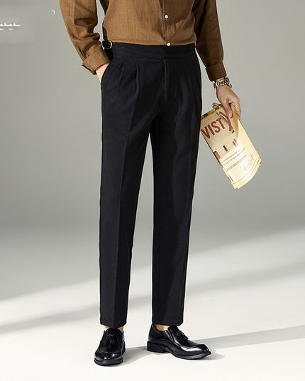 Slim Fit Business Casual Pants Men